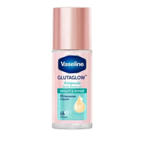 Vaseline Gluta Glow Ampoule Serum Deodorant - Bright & Repair - 45ml | فازلين مضاد تعرّق بتركيبة السيروم المركز لإصلاح وتجديد البشرة - 45 مل
