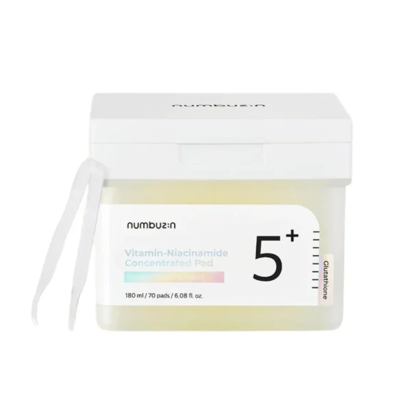 65282fda-fc1b-4ead-ad07-8dd7e2559d0e Numbuzin No.5 Vitamin-Niacinamide Concentrated Toner Pads - 70pads | نمبوزين رقم 5 وسائد التونر القطنية المكثفة بالفيتامينات والنياسيناميد لتفتيح البشرة - 70 قطعة