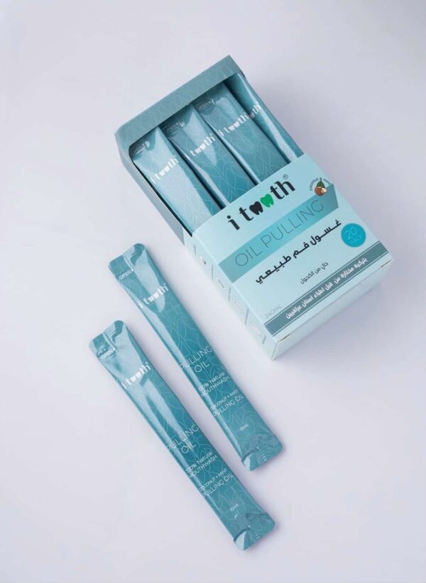 i tooth oil pulling mouth wash - 20 pack | اي تووث غسول فم - 20 قطعة