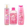 (COSMO Delicious Marshmallow Treat 3-Piece Set (Mist 150ml, Shower Gel 350ml, Body Lotion 200ml | مجموعة كوزمو المعطرة للجسم برائحة حلوى المارشميلو اللذيذة - 3 قطع