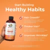 MaryRuth's Morning Multivitamin + Hair Growth - 650ml | ماري روث شراب متعدد الفيتامينات الصباحي مع محفز نمو الشعر - نكهة الخوخ والمانجو - 650 مل