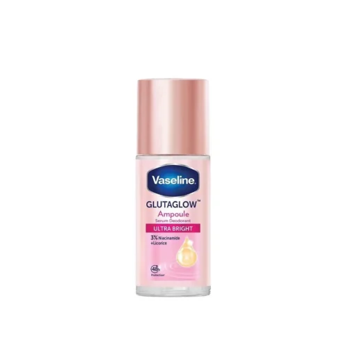 Vaseline Gluta Glow Ampoule Serum Deodorant - Ultra Bright - 45ml | فازلين مضاد تعرّق بتركيبة السيروم المركز لتفتيح فائق - 45 مل