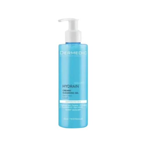 DERMEDIC Hydrain Hialuro Creamy Cleansing Gel - 200ml | ديرمديك غسول جل كريمي للبشرة الجافة و الحساسة - 200 مل