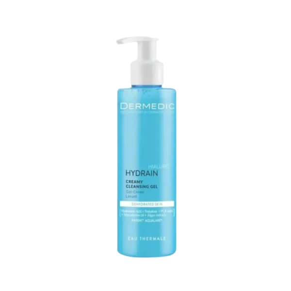 DERMEDIC Hydrain Hialuro Creamy Cleansing Gel - 200ml | ديرمديك غسول جل كريمي للبشرة الجافة و الحساسة - 200 مل