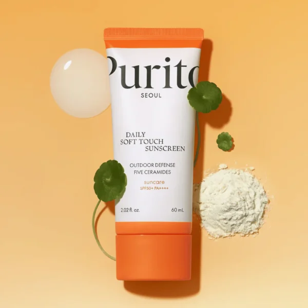 PURITO SEOUL Daily Soft Touch Sunscreen SPF50+ PA++++ - 60ml | بوريتو واقي شمس بعامل حماية من الشمس 50+ - 60 مل