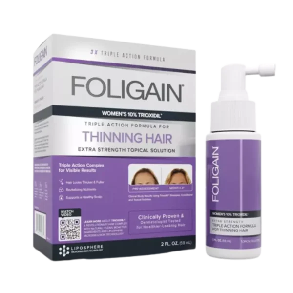 Foligain_Triple_Action_Formula_Topical_Solution_For_Women_s_Thinning_Hair_-_59ml Foligain Triple Action Formula Topical Solution For Women's Thinning Hair - 59ml | فوليغين محلول الثلاثي المفعول الموضعي لعلاج تساقط الشعر للنساء – 59 مل