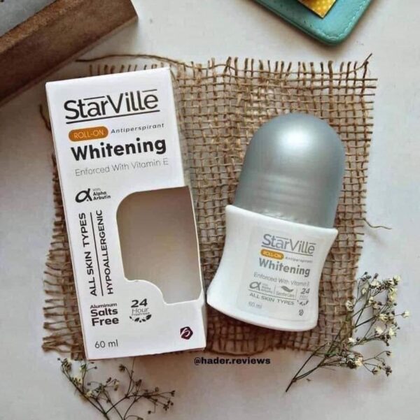 starville whitening roll on - 60ml | ستارفل مانع تعرق رول اون للتفتيح - 60 مل