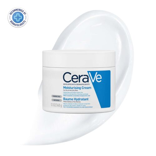 Cerave Moisturizing Cream for Dry to very dry skin - 340g | سيرافي كريم مرطب للبشرة الجافة والجافة جداً - 340 غ