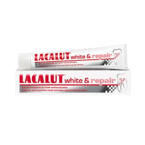 Lacalut_white_repair_Toothpaste_-_75ml Lacalut white & repair Toothpaste - 75ml | لاكالوت وايت آند ريبير معجون أسنان للتبييض وإصلاح المينا - 75 مل