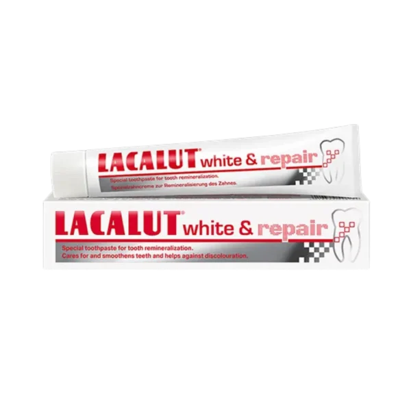Lacalut_white_repair_Toothpaste_-_75ml Lacalut white & repair Toothpaste - 75ml | لاكالوت وايت آند ريبير معجون أسنان للتبييض وإصلاح المينا - 75 مل