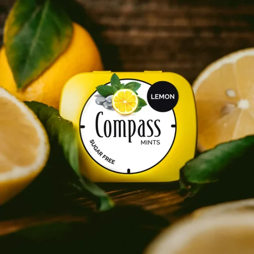 Compass – Lemon Mints | كومباس اقراص معطرة للفم بنكهة الليمون