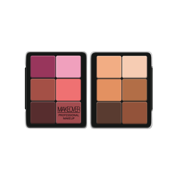 MAKE OVER Face Essential Palette | ميك اوفر برو فيس إيسنشال كيت باليت المكياج المتكامل متعدد الوظائف