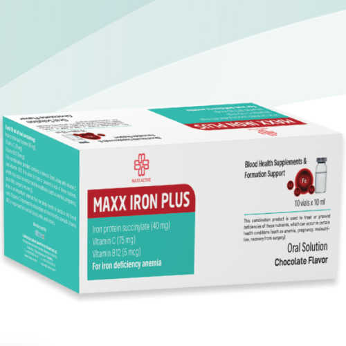 MAXX ACTIVE MAXX IRON PLUS | ماكس اكتف - ماكس آيرون بلس محلول فموي لعلاج نقص الحديد والأنيميا