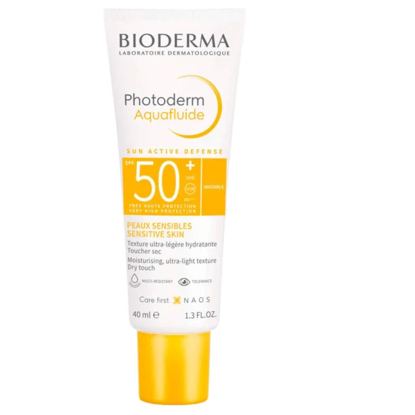 Bioderma Photoderm Aquafluide SPF50+ Invisible Sensitive Skin - 40ml | بايوديرما فوتوديرم أكوا فلويد واقي شمس سائل بأساس مائي للبشرة الحساسة – 40 مل