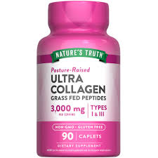 Nature's Truth Collagen Peptides - 90 Caplets | نيتشرز تروث كولاجين ببتيدات لدعم الجمال من الداخل والعناية بالبشرة والمفاصل - 90 كبسولة