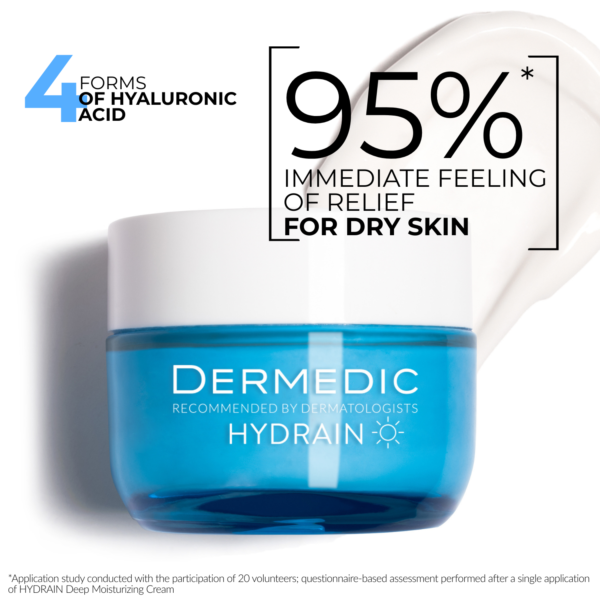 hydrain deep moisturizing cream RICH CONTENT EN Dermedic Deep moisturising cream - 50ml | ديرمدك كريم الترطيب العميق للبشرات الجافة جدا - 50 مل