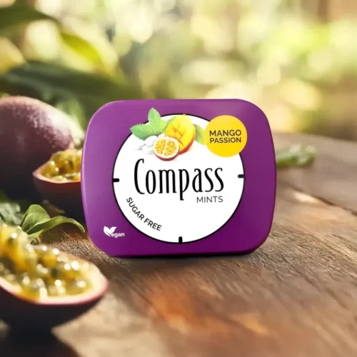 Compass – Mango Passion | اقراص كومباس معطرة للفم بنكهة المانجو وباشن فروت