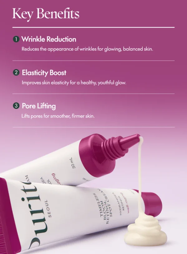 Purito Seoul Timeless Bloom Retinol Spot Cream - 30ml | بوريتو سيول تايملس بلوم ريتينول سبوت كريم - 30 مل