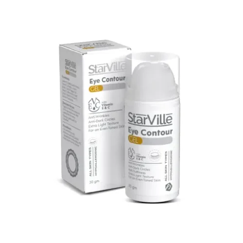 starville-Eye-Contour-Gel-30GM-1 starville Eye Contour Gel - 30g | ستارفل جل مضاد للهالات السوداء وانتفاخات العين - 30غ