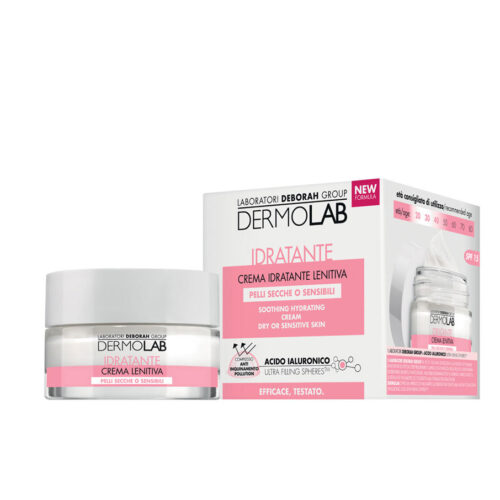 Dermolab Soothing Moisturizing Cream for Dry/Sensitive Skin - Hyaluronic Acid - 50ml | ديرمولاب كريم مرطب ومهدئ للبشرة الجافة والحساسة - 50 مل