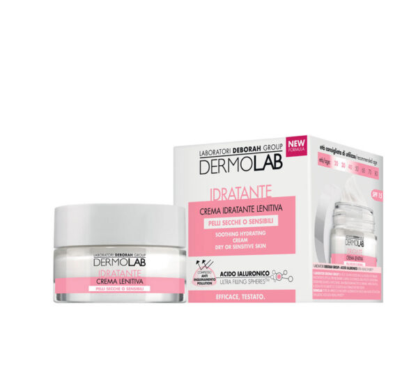 Dermolab Soothing Moisturizing Cream for Dry/Sensitive Skin - Hyaluronic Acid - 50ml | ديرمولاب كريم مرطب ومهدئ للبشرة الجافة والحساسة - 50 مل