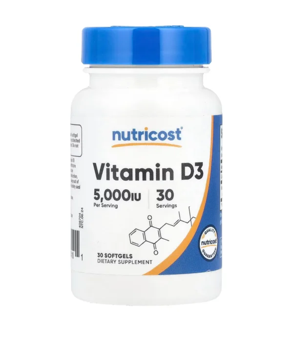 02C8D701-871A-41A5-8402-B71EE7702B6D Nutricost Vitamin D3 5000 IU - 30 Softgels | نوتريكوست فيتامين د3 5000 وحدة دولية - 30 كبسولة