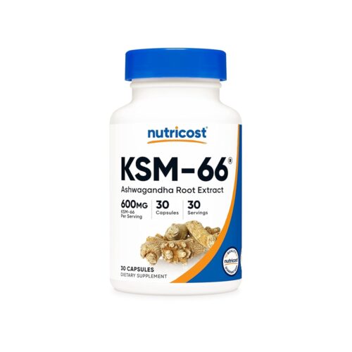 Nutricost KSM-66 - 30 Capsules | نوتريكوست كي إس إم-66 (KSM-66) - 30 كبسولة