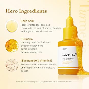 medicube Kojic Acid Turmeric Clarifying & Balancing Capsule Serum for Troubled Skin - 30ml | مديكيوب سيروم الكوجك اسد لتنقية وتفتيح البشرة - 30 مل