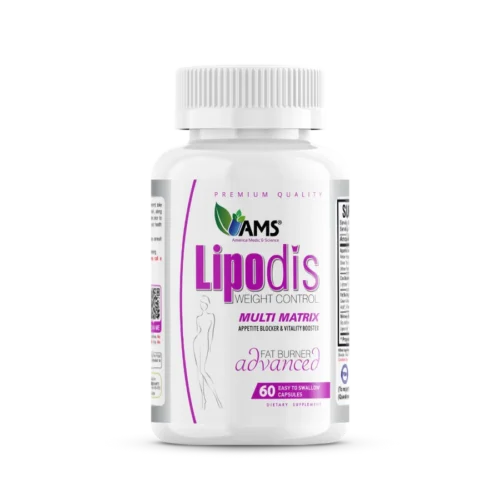 AMS® Lipodis Weight Management & Metabolism Support - 60 cap | إيه إم إس ليبوديس مكمل غذائي لدعم إدارة الوزن وحرق الدهون - 60 كبسولة