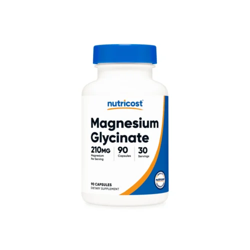 Nutricost Magnesium Glycinate 210 Mg - 90 Capsules | نيوتريكوست مغنيسيوم غلايسينات 210 ملغ - 90 كبسولة