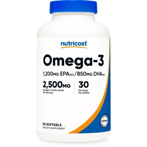 Nutricost Omega -3 2,500 Mg - 90 Softgels | نوتريكوست أوميغا 3 2500 ملغ - 90 سوفت جل