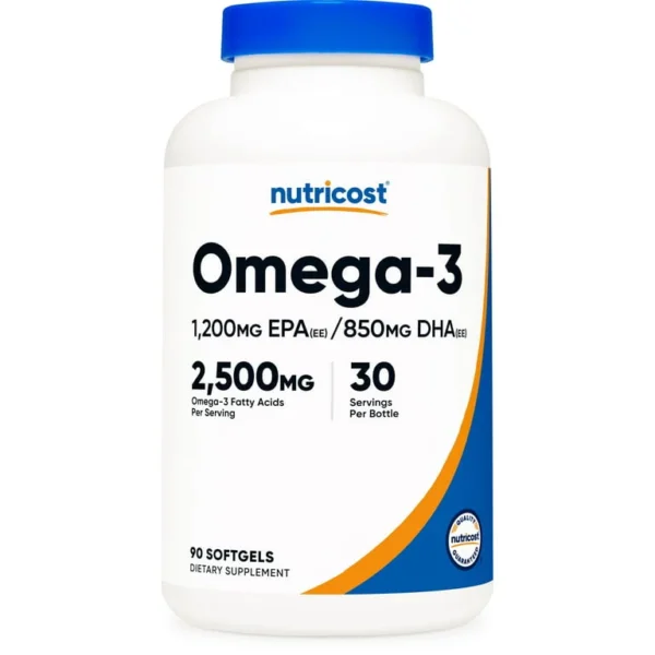 Nutricost-Omega-3-2500MG-90-Softgels-30-Servings-Fish-Oil-1200mg-EPA-850mg-DHA-Non-GMO-Gluten-Free-Supplement-for-Men-Women_2fa80b3f-0cb5-46b7-bfc5-343f376cc8c5.c7fc2f81d921ae1969ec2b Nutricost Omega -3 2,500 Mg - 90 Softgels | نوتريكوست أوميغا 3 2500 ملغ - 90 سوفت جل