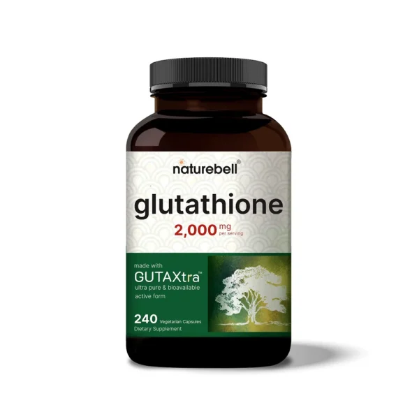 naturebell glutathione 2000 mg - 240 Capsules | نيتشر بيل كبسولات الجلوتاتيون 2000 مغ - 240 كبسولة