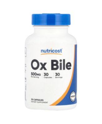 Nutricost Ox Bile 500 mg - 30 Capsules | نوتريكوست مرارة الثور بتركيز 500 ملغ - 30 كبسولة