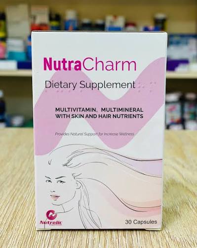 Nutralic NutraCharm Dietary supplement - 30 Capsules | نيوترالك نيوترا تشارم مكمل غذائي لدعم النضارة والحيوية - 30 كبسولة