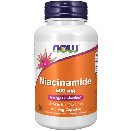 images (76) NOW Foods Supplements Niacinamide (Vitamin B3) 500 mg, Energy Production - 100 Veg Capsules | ناو فودز كبسولات نياسيناميد 500 ملغ - 100 كبسولة