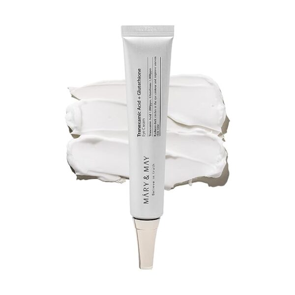 Mary&May Tranexamic Acid+Glutathione Eye Cream [Miniature] | كريم ماري آند مي لتفتيح محيط العين بحمض الترانيكساميك والجلوتاثيون - العبوة المصغرة