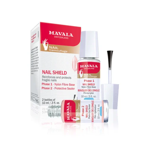 nailshield Mavala Nail Shield - 2X10 ml | درع حماية وتقوية الأظافر مافالا نيل شيلد ثنائي المرحلة - (10 مل × 2)