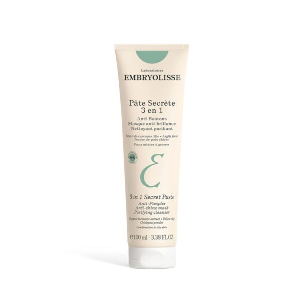 EMBRYOLISSE 3-in-1 Secret Paste - 100ml | غسول وماسك إمبريوليس السري 3 في 1 - المنقي والمعالج للبشرة المعرضة للحبوب - 100 مل