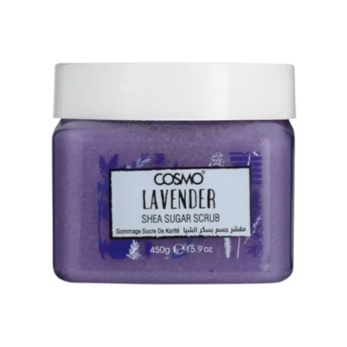 COSMO Lavender shea sugar scrub - 450g | كوزمو مقشر الجسم بالسكر و الشيا و اللافندر - 450 غ