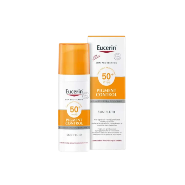Eucerin Sun Fluid Pigment Control SPF50+ - 50ml | يوسيرين واقي شمس فلود مع عامل حماية 50 - 50 مل