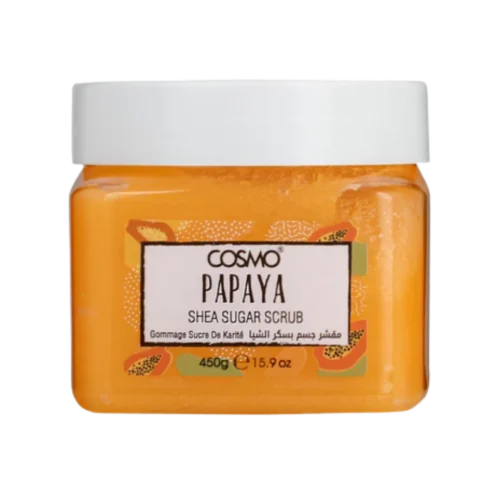 COSMO Papaya Shea Sugar Scrub - 450g | كوزمو مقشر الجسم بالسكر و زبدة الشيا و البابايا - 450 غ