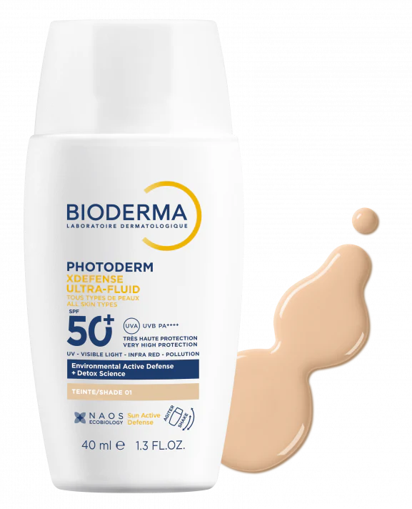 BIODERMA Photoderm XDefense Ultra-Fluid - 40ml | بايوديرما كريم واقي شمس خفيف مع لون 01 - 40 مل