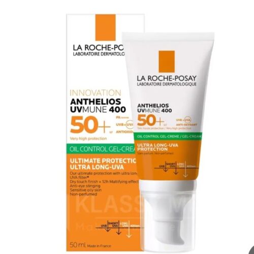 La Roche- posay anthelios spf 50 oil control gel - cream 50 ml | لاروش بوزيه واقي شمس جل كريم - 50 مل