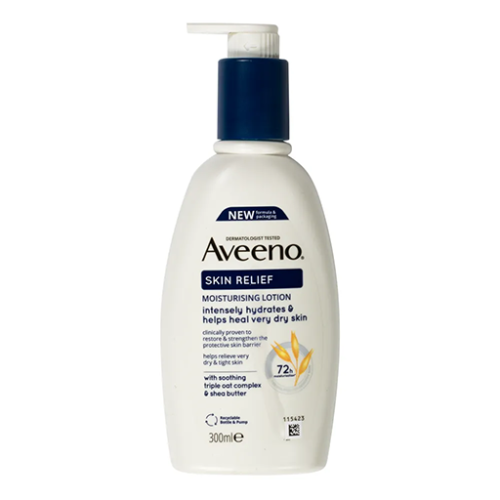 Aveeno Skin Relief Body Lotion-Fragrance-Free 72 Hours - 300ml | افينو مرطب جسم بخلاصة الشوفان - 300 مل