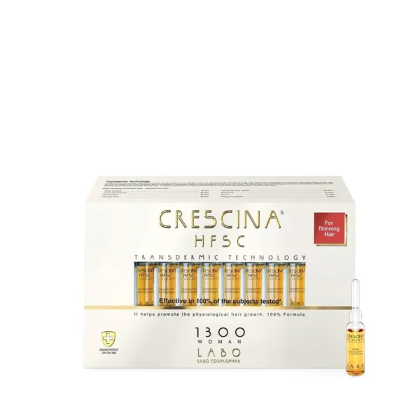 Crescina-Transdermic-Re-Growth-Hfsc-Ampoules-for-Women-1300-20-un Crescina Transdermic HFSC Re-Growth 1300 Woman | أمبولات كريشينا ترانسديرميك إتش إف إس سي لعلاج خفة الشعر تركيز 1300 للنساء