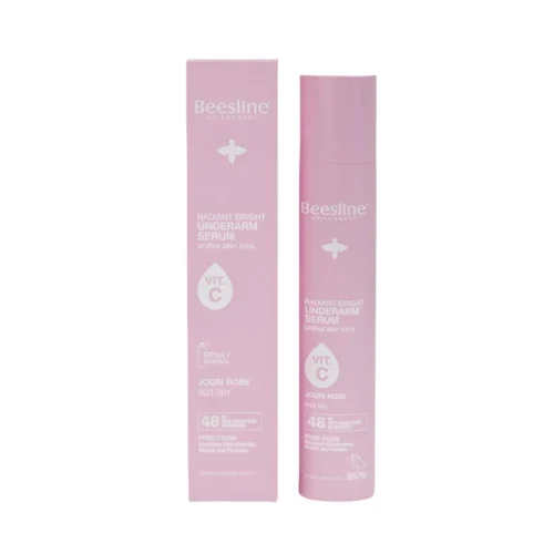 Beesline Radiant Bright Underarm Serum Spray 150ml Jouri Rose – Instant Glow - 150ml | بخاخ سيروم بيزلين جوري روز لتفتيح ونضارة منطقة تحت الإبط - إشراقة فورية - 150 مل