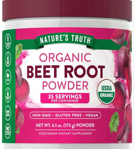 Nature's truth Beet Root Powder Organic - 173g | نيتشرز تروث بودرة الشمندر العضوية - 173 غ