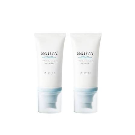 Skin1004 Madagascar Centella Hyalu-Cica Water-Fit Sun Serum Twin Pack | سكن 1004 واقي شمس هيالو-سيكا العبوة المزدوجة