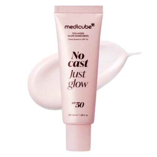 Medicube No Cast Just Glow Collagen Sunscreen - 50ml | مديكيوب واقي شمس الكولاجين - 50 مل